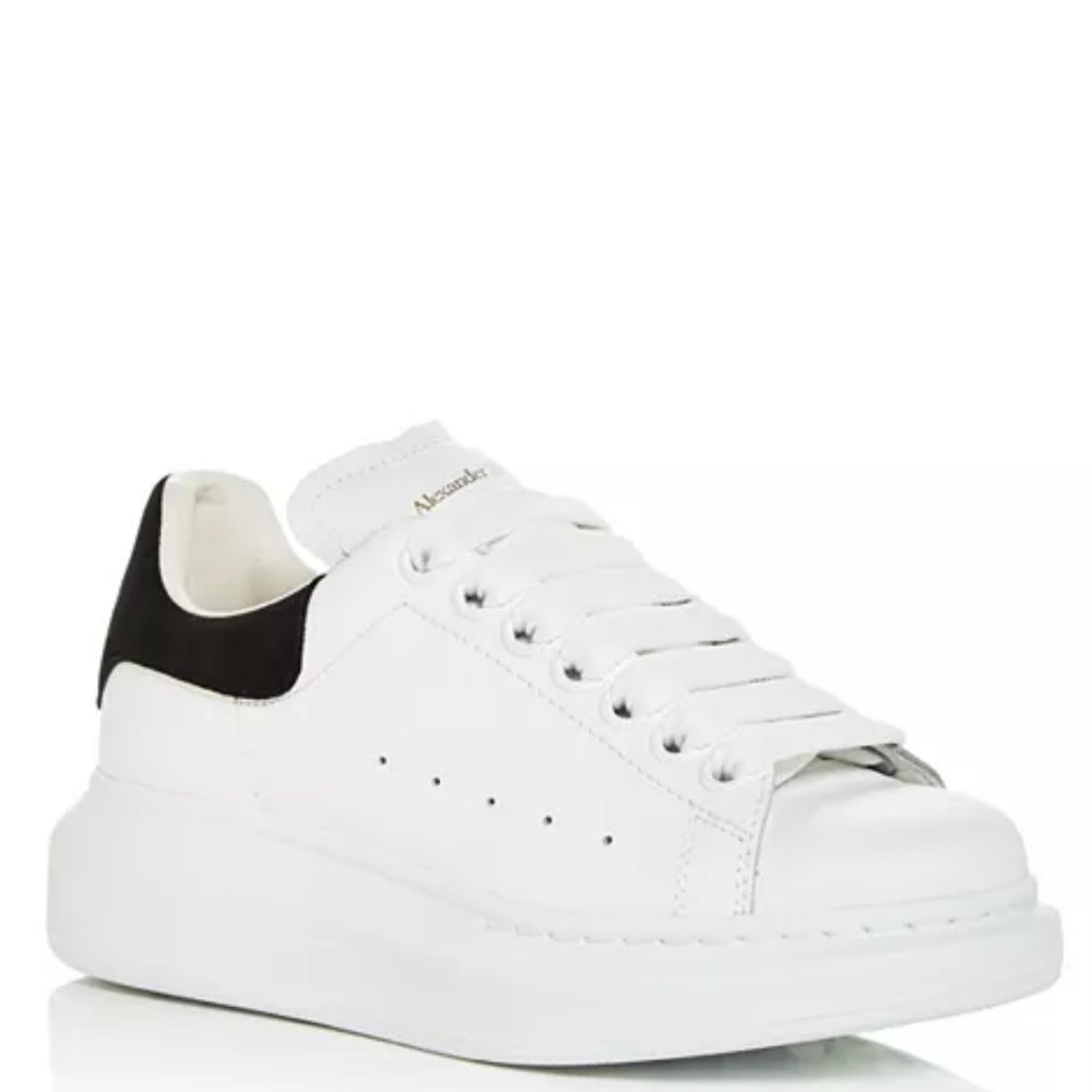 Alexander McQueen Women's Oversized Suede Heel Detail Sneakers